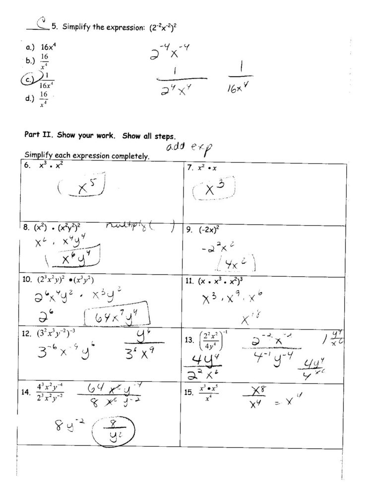 Algebra 2 Review Packet