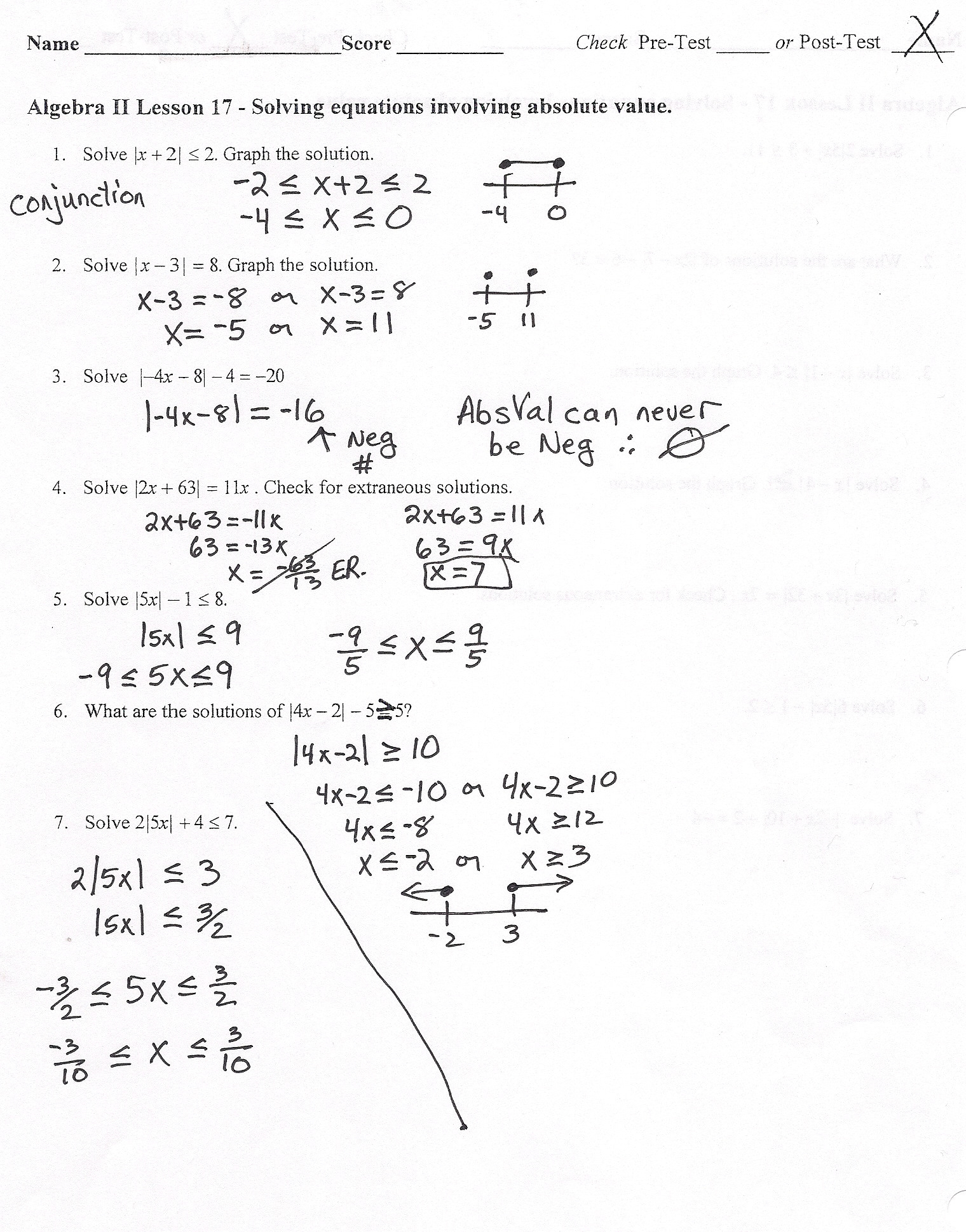 Algebra 2 Worksheets With Answer Key — db-excel.com