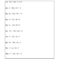 Algebra Basic Worksheets Printable