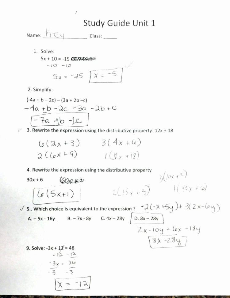Algebra Distributive Terms No Exponen Distributive Property