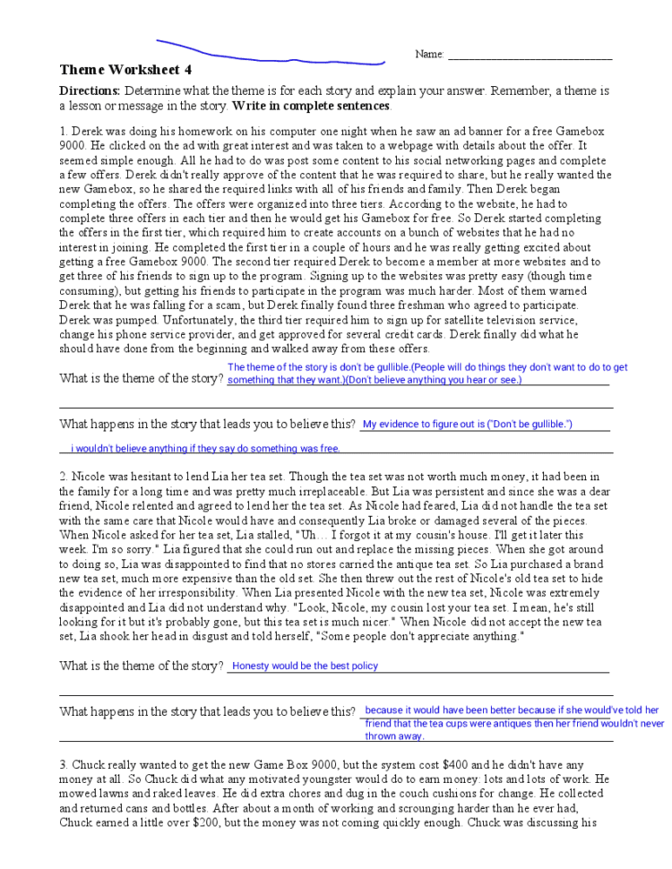 Theme Worksheet 4 — db-excel.com