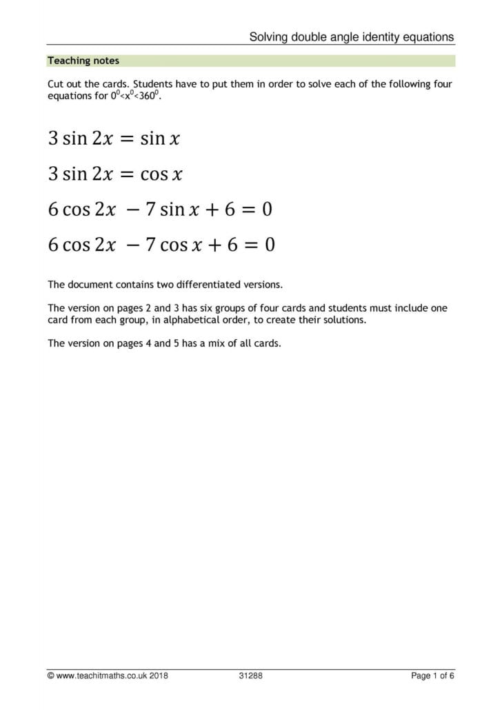 Solving Exponential Equations With Logarithms Worksheet