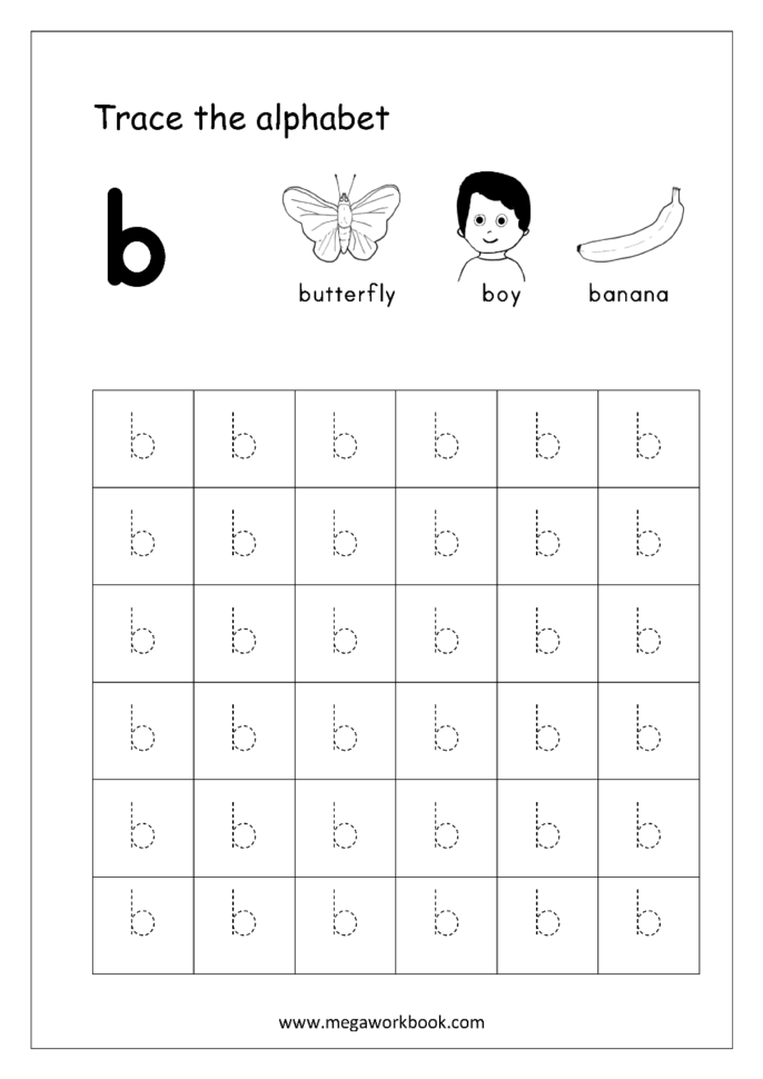 Alphabet Tracing Worksheets  Small Letters  Alphabet