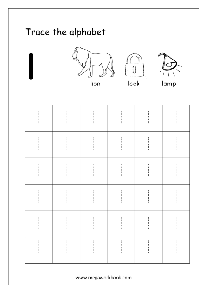 Alphabet Tracing Worksheets  Small Letters  Alphabet