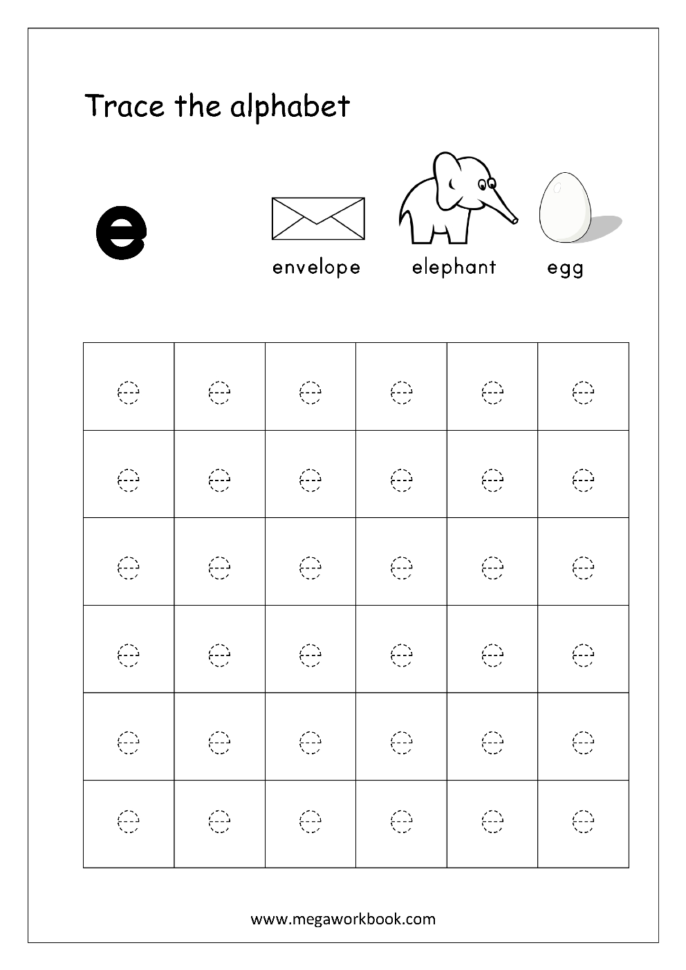 Alphabet Tracing Worksheets  Small Letters  Alphabet