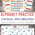 Alphabet Worksheets Free Printable Tracing  Matching Letters