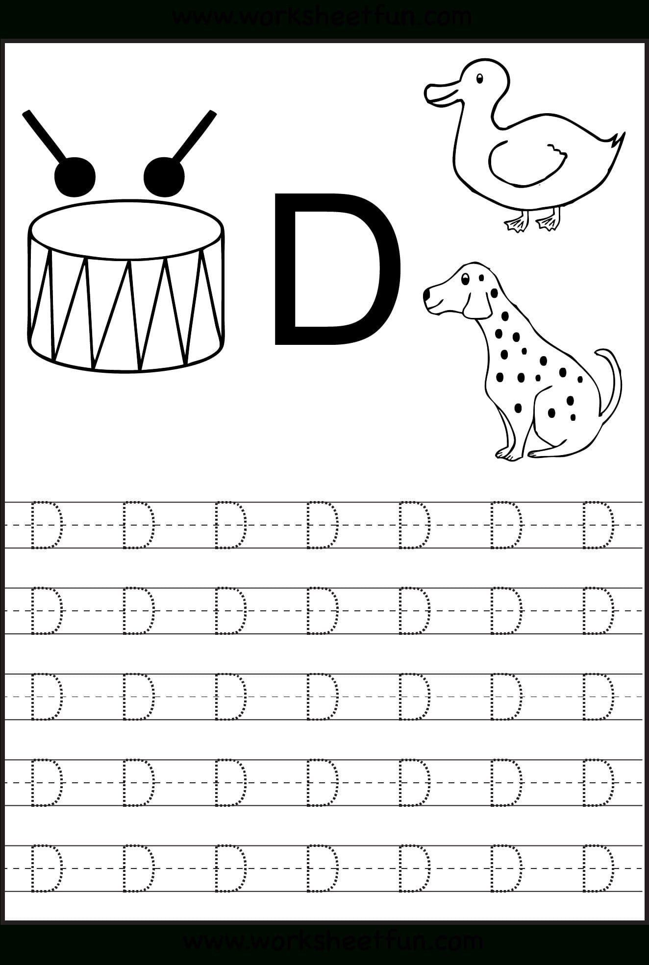 Alphabet Worksheets Preschool Tracing Printable Coloring Db excel