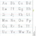 Alphabet Writing Practice Worksheet Stock Illustration