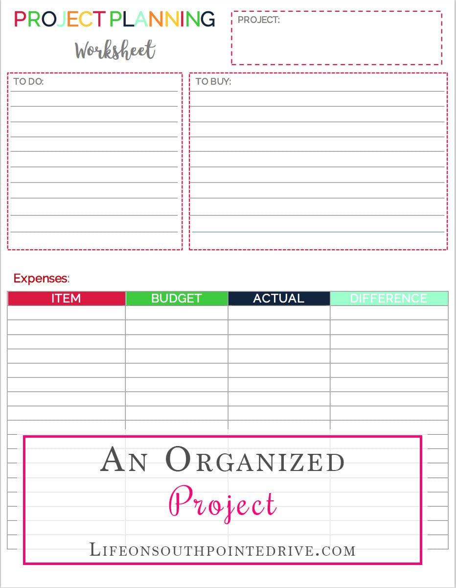 An Organized Project Plus A Free Printable  Life On