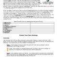 Analogy Worksheets For Middle School
