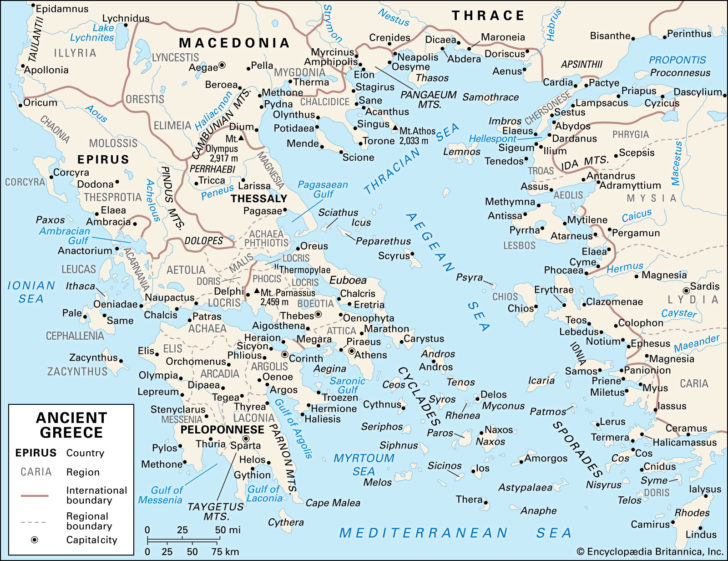 Ancient Greece Map Worksheet