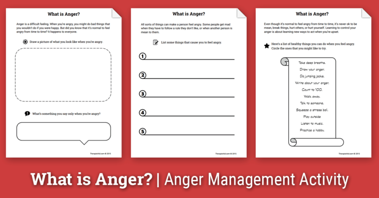 Anger Management Worksheets For Kids — db-excel.com