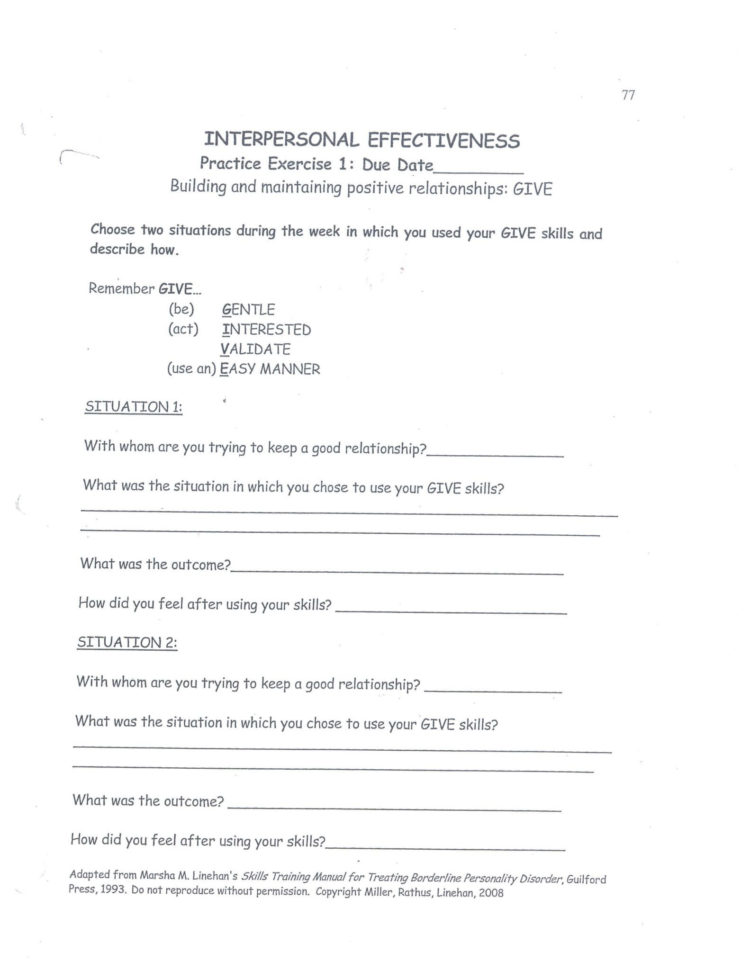 Anger And Communication Worksheets — db-excel.com