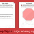 Anger Stop Signs Worksheet  Therapist Aid