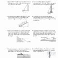 Angle Of Elevation And Depression Trig Worksheet Answers