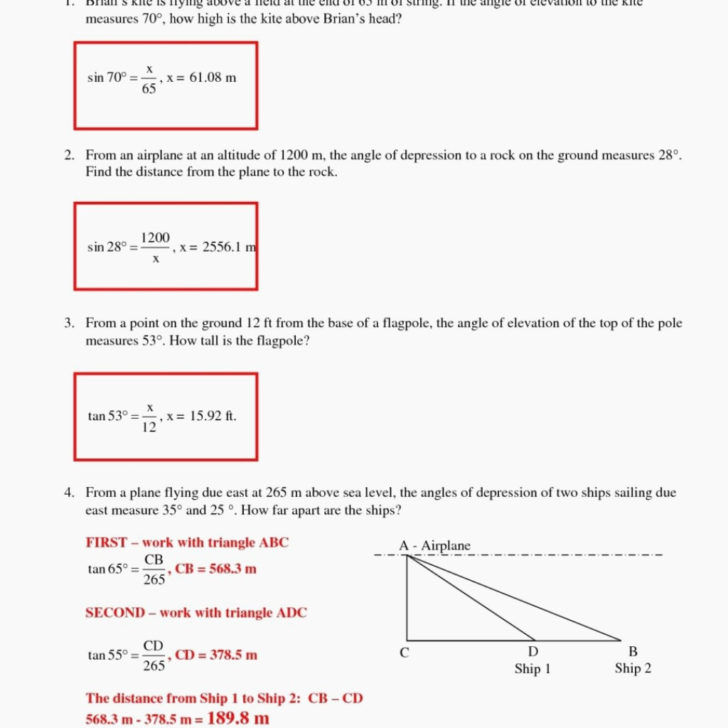 angle-of-elevation-and-depression-trig-worksheet-answers-db-excel