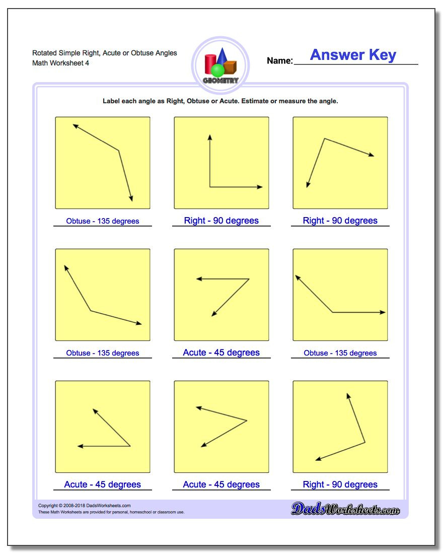 Measuring Angles Worksheet Answer Key Db excel