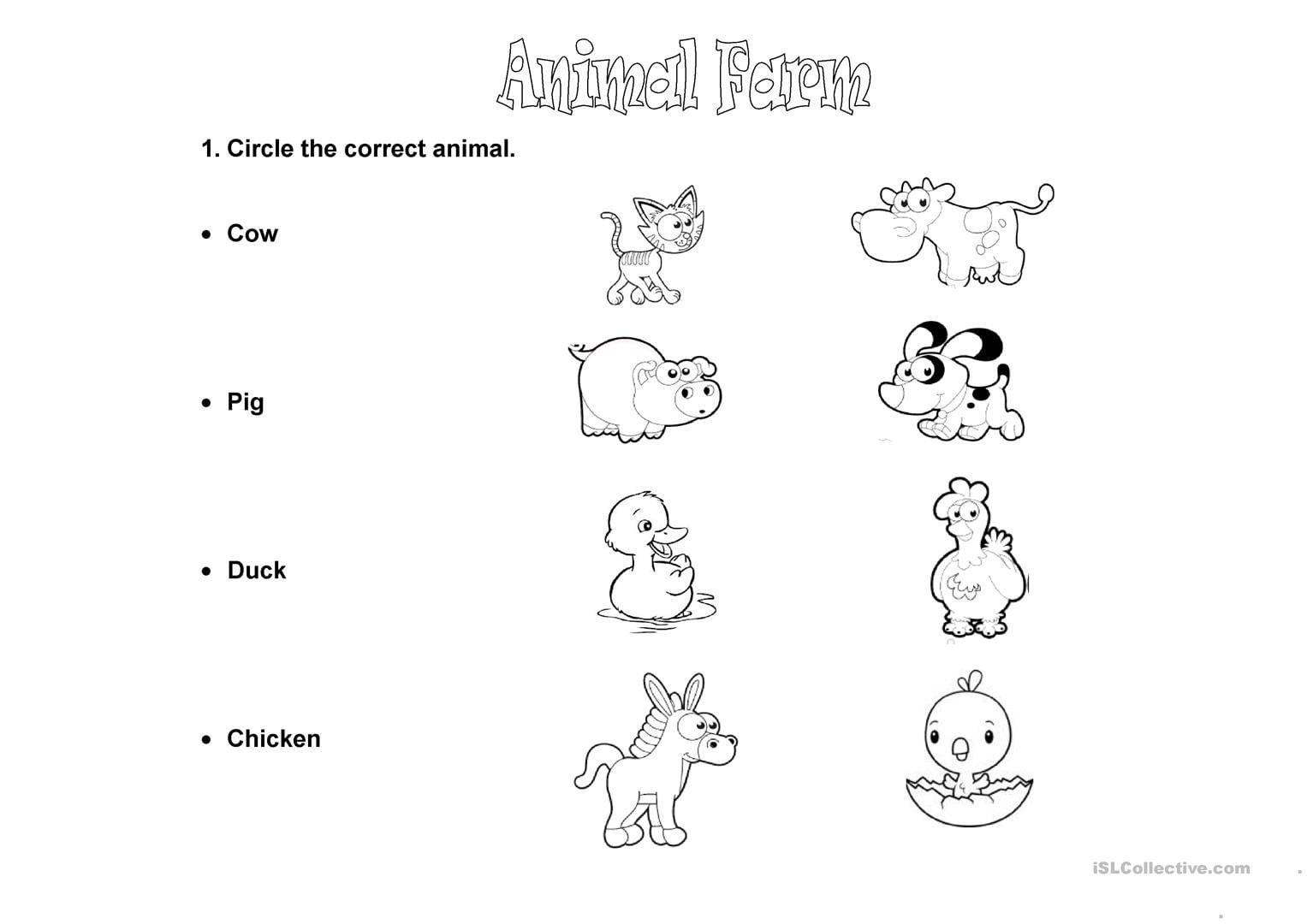 Animal Farm  English Esl Worksheets