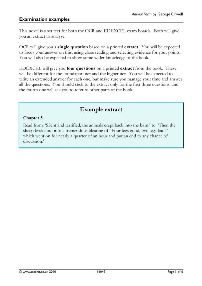 Animal Farm  Search Results  Teachit English