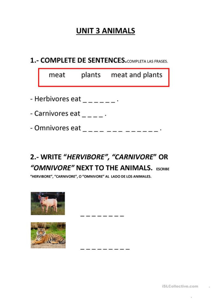 Animals Worksheet  Free Esl Printable Worksheets Made
