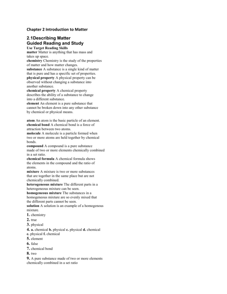 Answer Key