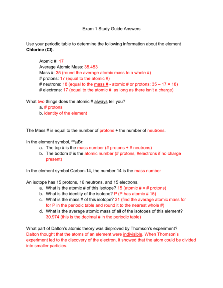 Protons Neutrons Electrons Atomic And Mass Worksheet Answers