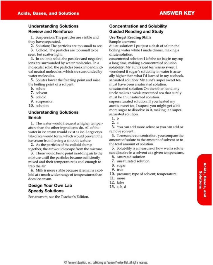 Solutions Colloids And Suspensions Worksheet