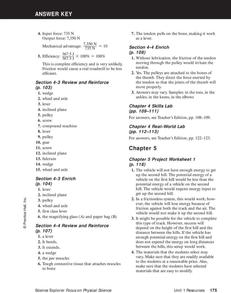 Answer Key Chapter 1  Pdf