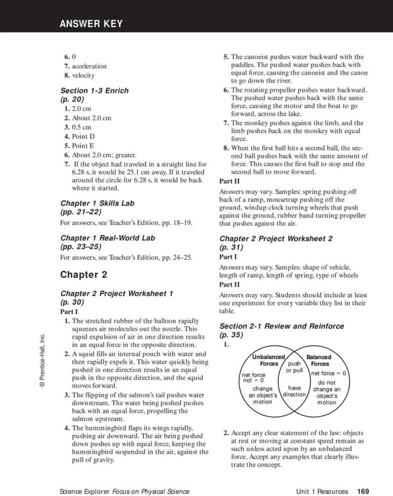 Answer Key Chapter 1  Pdf