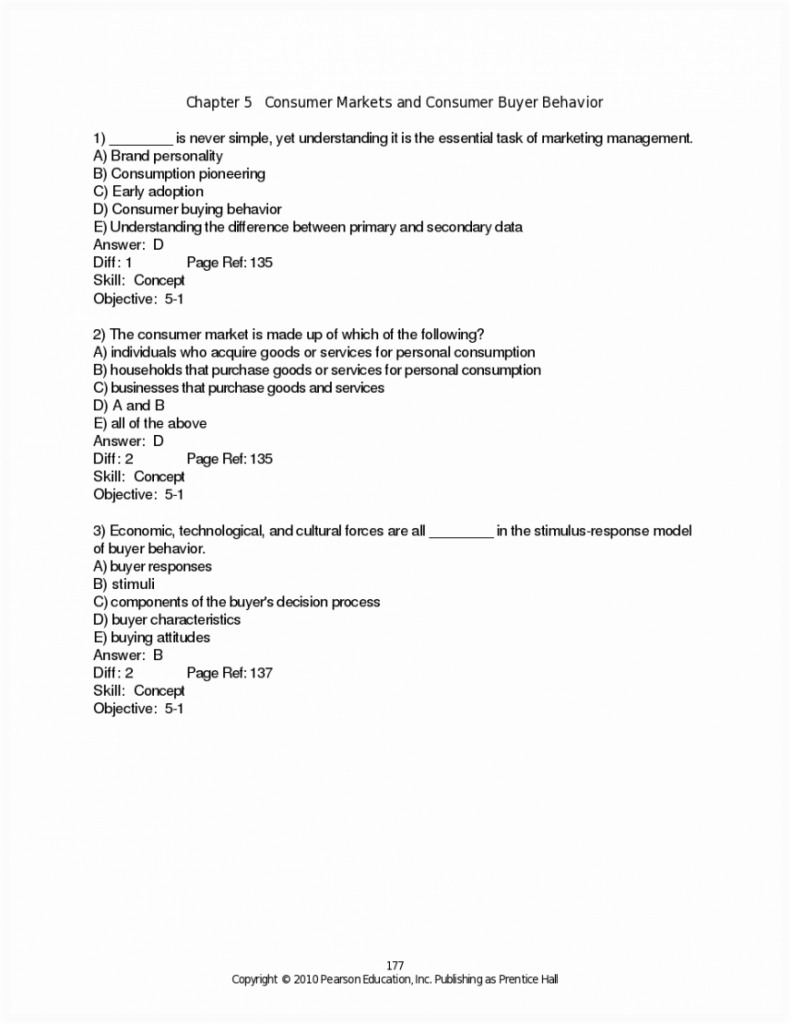 Answers To Pearson Education Worksheet Pearson Education