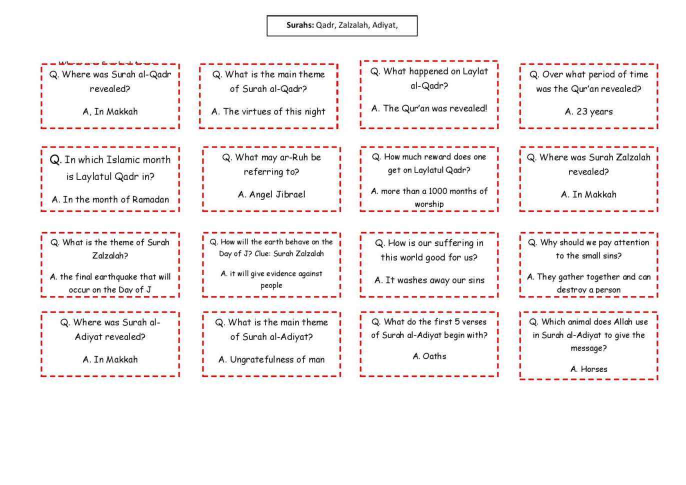 Arabic Vocab Board Game  Arabic Adventures