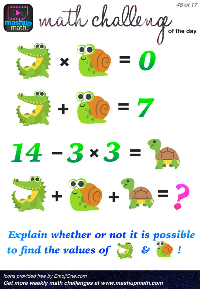 Are You Ready For 17 Awesome New Math Challenges — Mashup Math