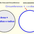 Area And Circumference Of A Circle Worksheet Pdf  Circles