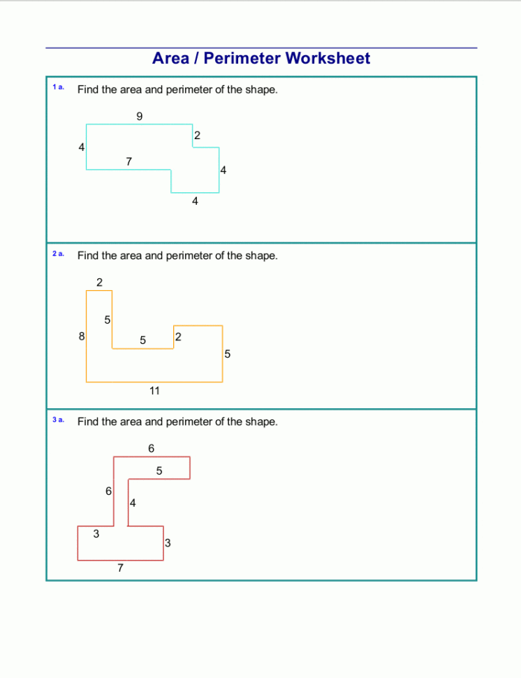 Area And Perimeter Worksheets Rectangles And Squares