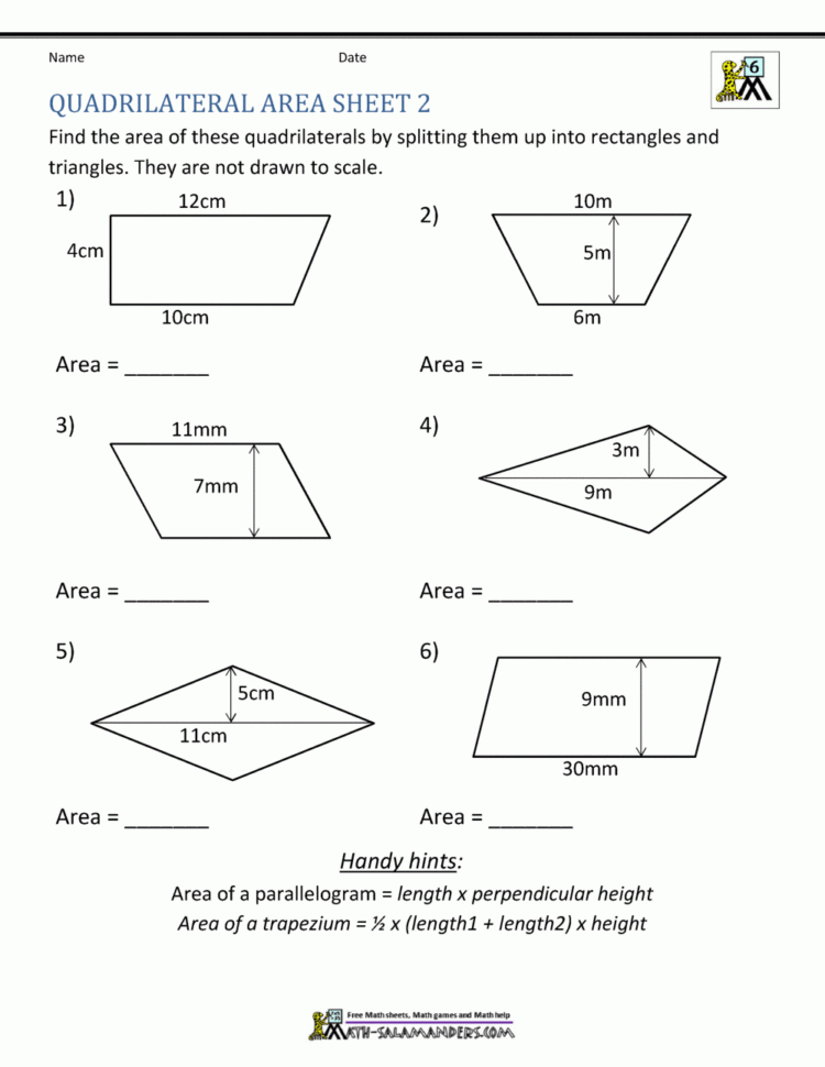 Quadrilaterals 3Rd Grade Worksheets — db-excel.com