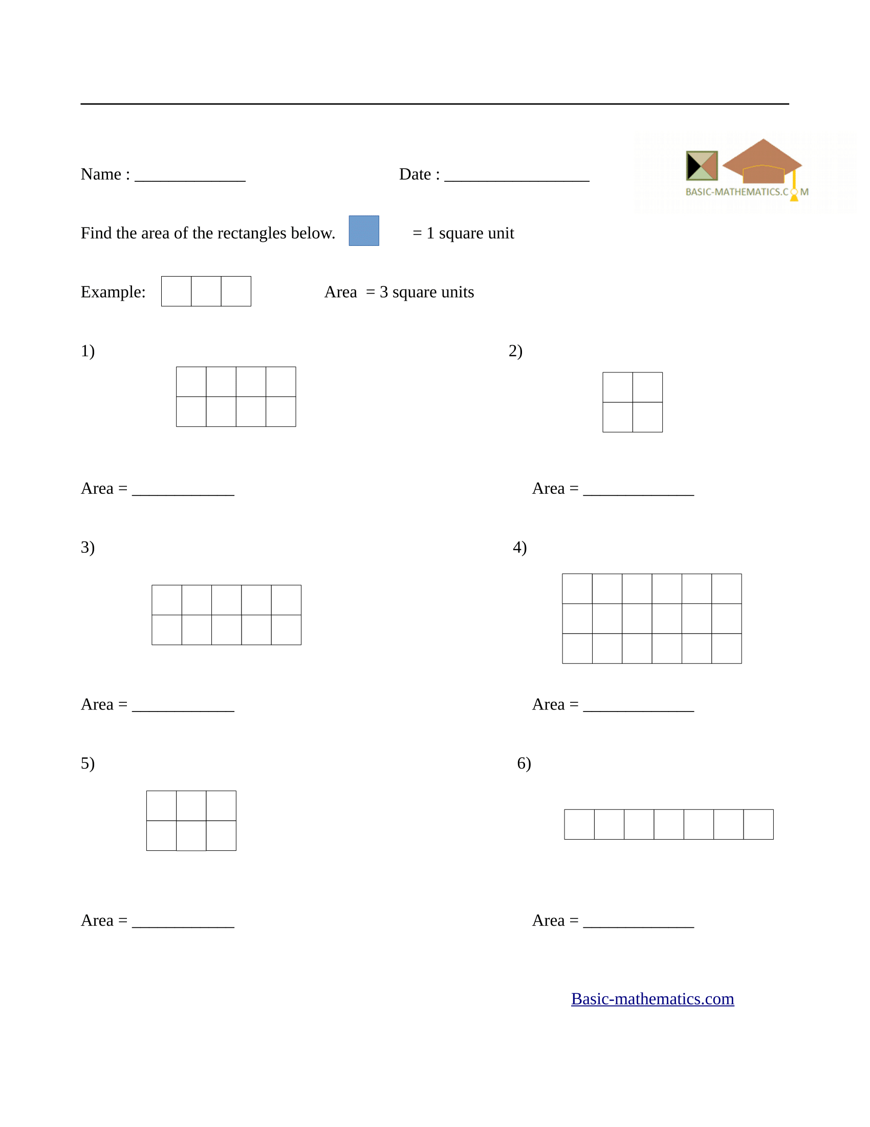 Area Worksheets Db excel