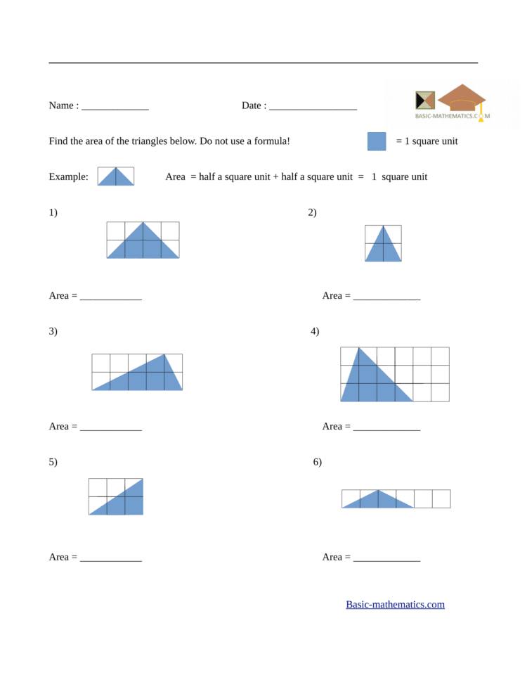 Area Worksheets