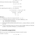 Arithmetic Sequence Worksheet Pdf