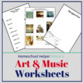 Art And Music Worksheets  Homeschool Helper Online