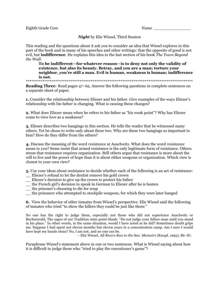 Assignment Sheet