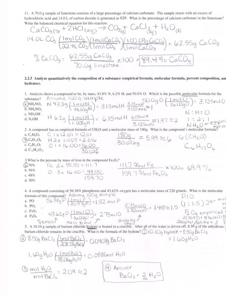 Chemistry Nomenclature Worksheet Answers