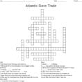 Atlantic Slave Trade Crossword  Word