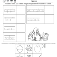 Autumn Worksheet  Free Kindergarten Seasonal Worksheet For Kids