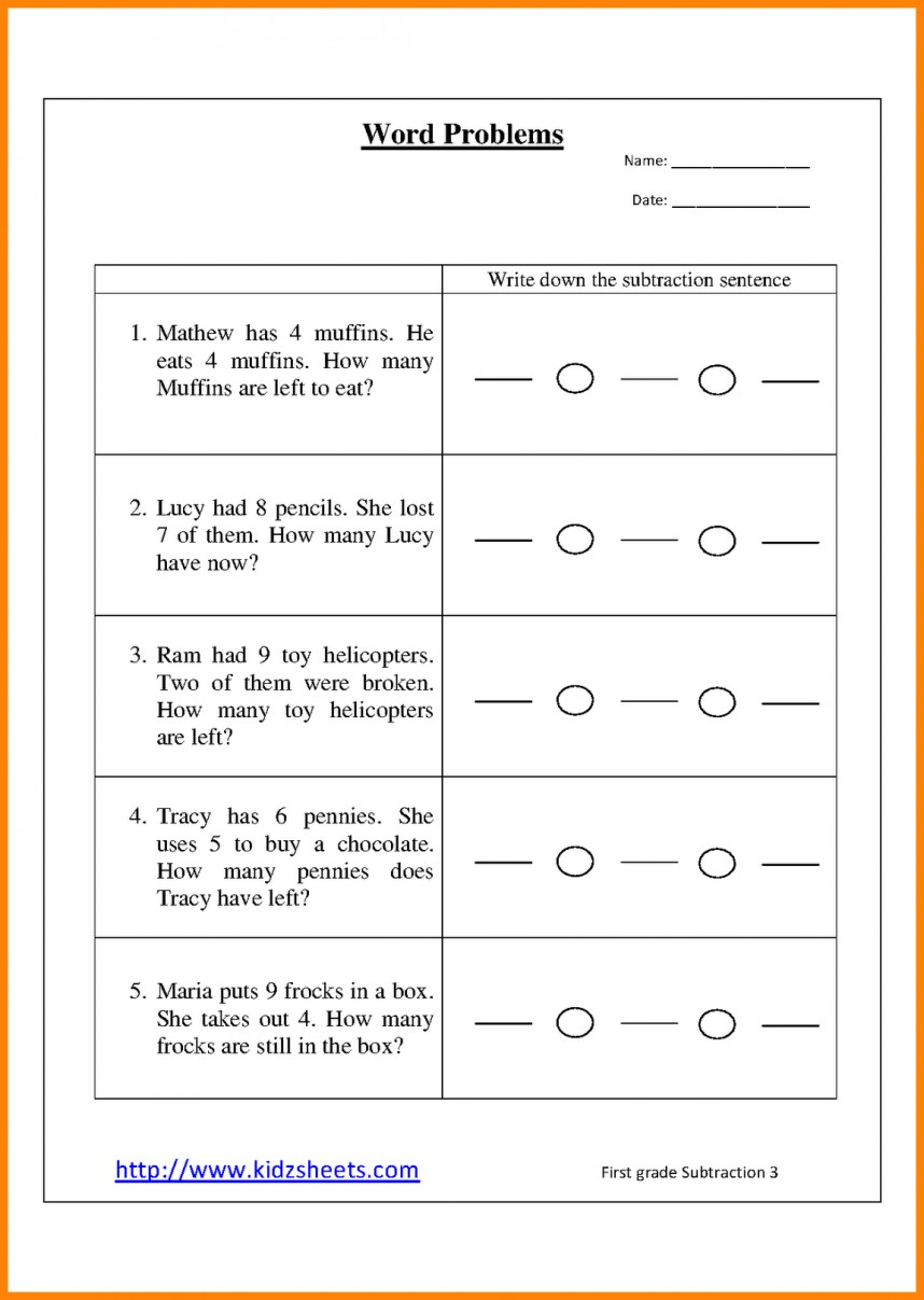 Awful Ft Grade Common Core Math Word Problems Printable