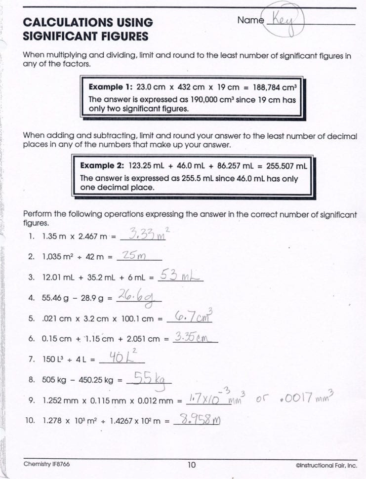 Balancing Chemical Equations Worksheet 1