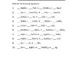 Balancing Chemical Equations Worksheet Grade 10 06 Chemistry