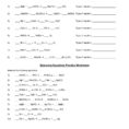 Balancing Chemical Equations Worksheets With Answers