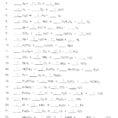 Balancing Equations Practice Worksheet Answers Second Grade