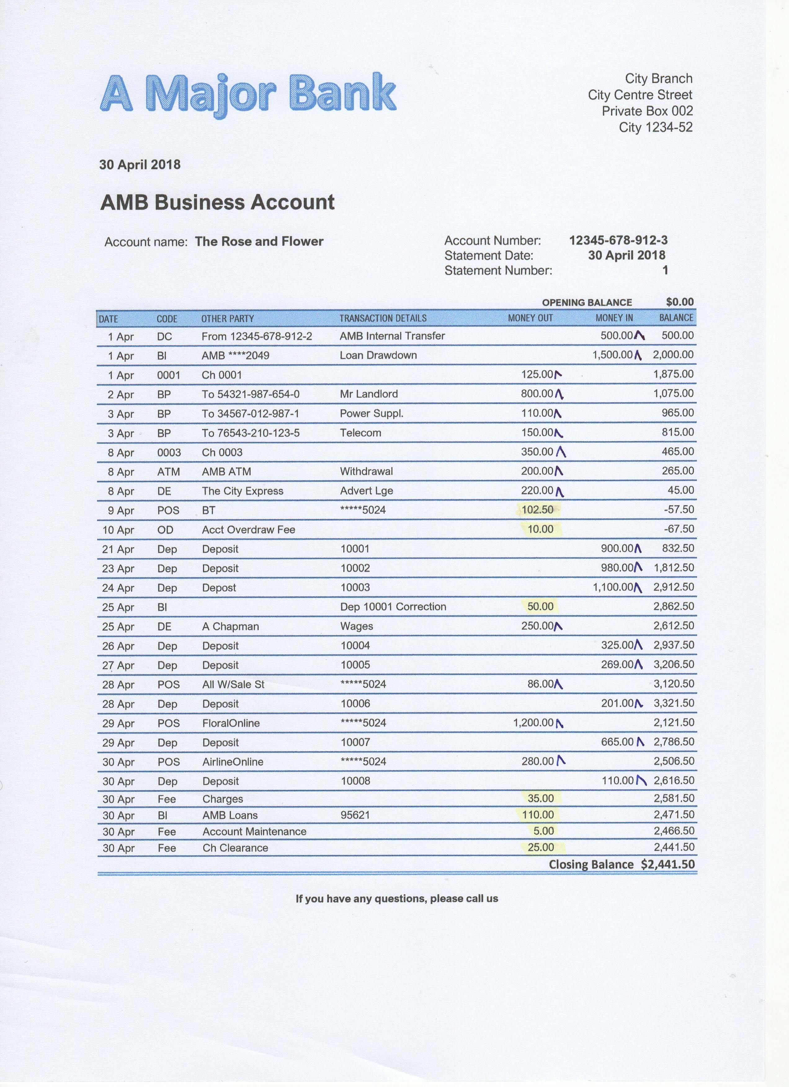 Bank Reconciliation Exercises And Answers Free Downloads