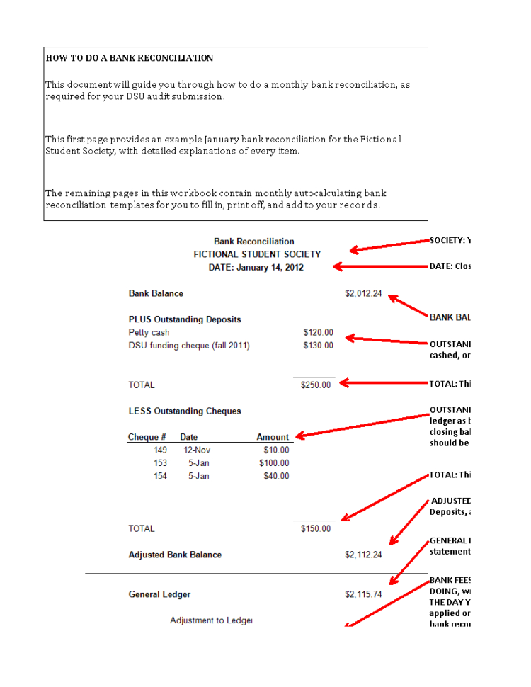 Bank Reconciliation Worksheet Excel  S At Bank Reconciliation Worksheet Excel  S At